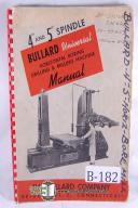 Bullard-Bullard 4\" & 5\" Spindle Boring Operation & Parts Manual-4\"-5\"-01